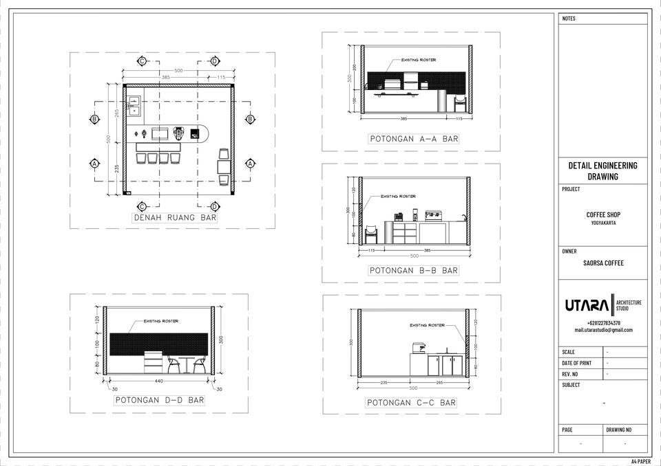 CAD Drawing - Gambar Kerja Autocad 2D - 3