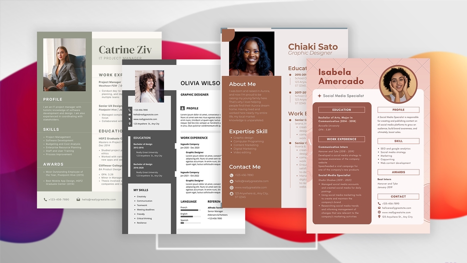 Portfolio & Resume - Desain CV, Resume & Portfolio Revisi Unlimited, Modern & Professional - 4