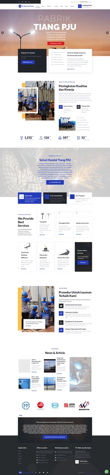 Jasa pembuatan website profesional dengan desain modern dan responsif untuk berbagai keperluan.