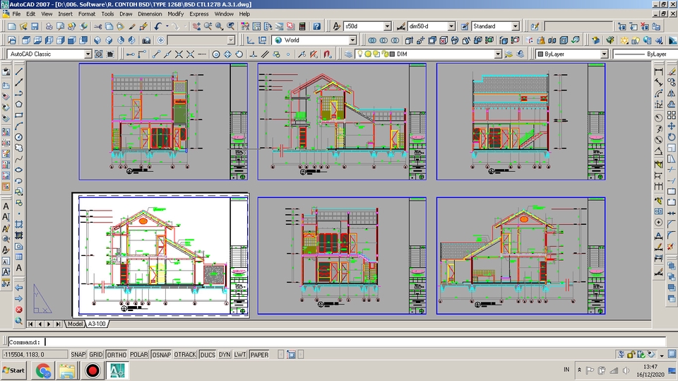 CAD Drawing - MEMBUAT GAMBAR CAD & KONSULTASI BANGUNAN SIPIL - 7