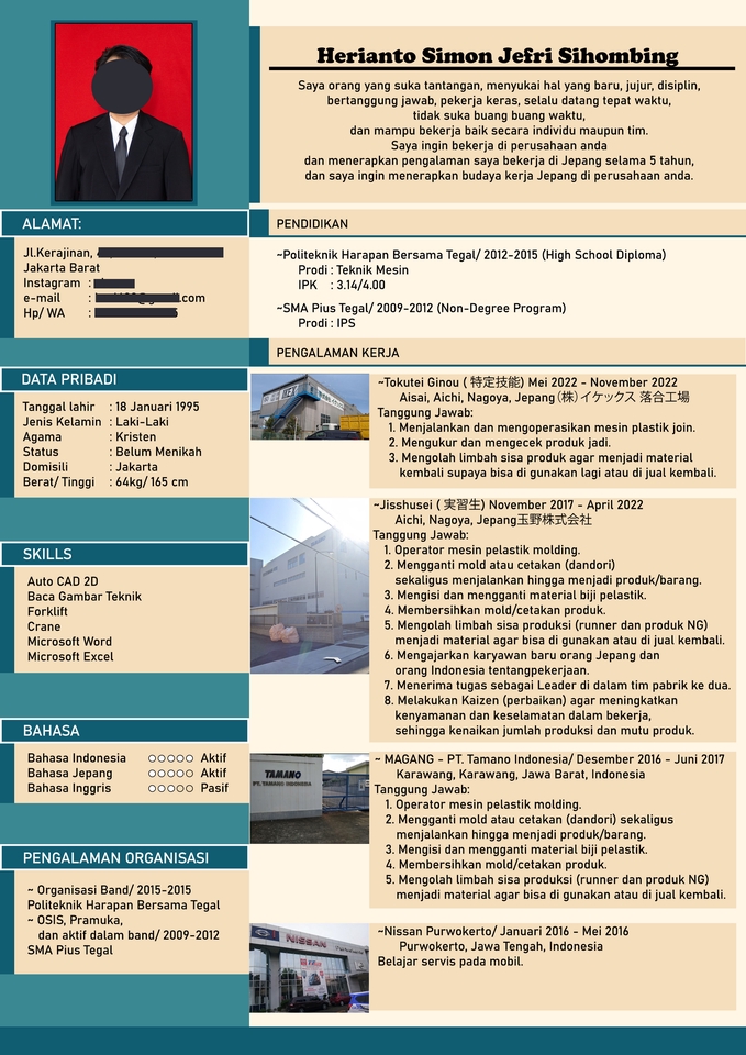 Portfolio & Resume - Desain CV Bagus - 3