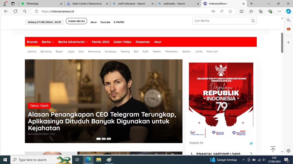 Jasa Blogger Sponsored Post & Content Placement - Pempublikasian Berita, Press Realise dan Tulisan Lainnya Melalui Portal Berita.