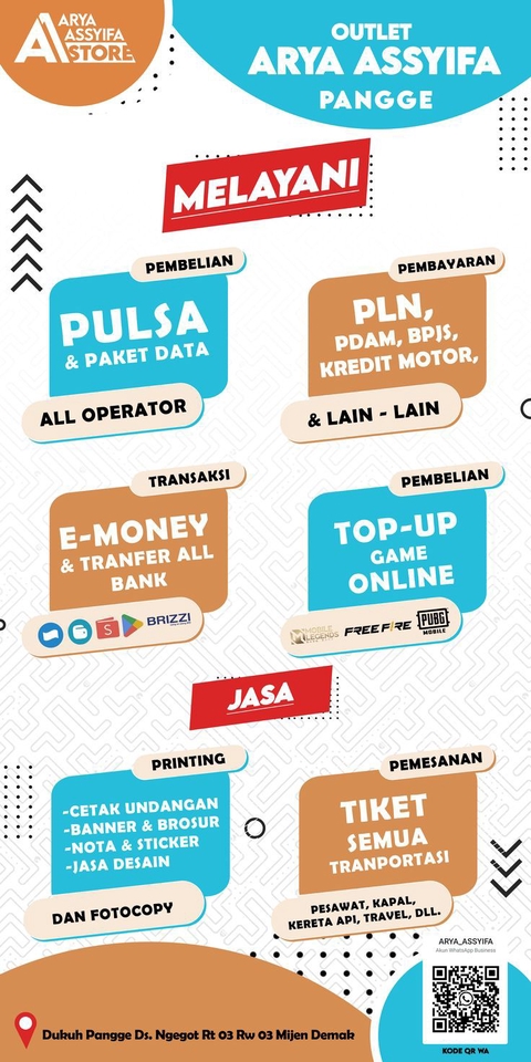 Jasa Desain Infografis Murah di Arya Assyifa Store, Pange, dengan pilihan template infografis yang menarik dan profesional.