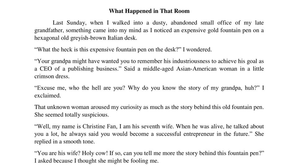 เขียนนิยาย / เรื่องสั้น - งานเขียนและเรื่องสั้นอเนกประสงค์ - 1