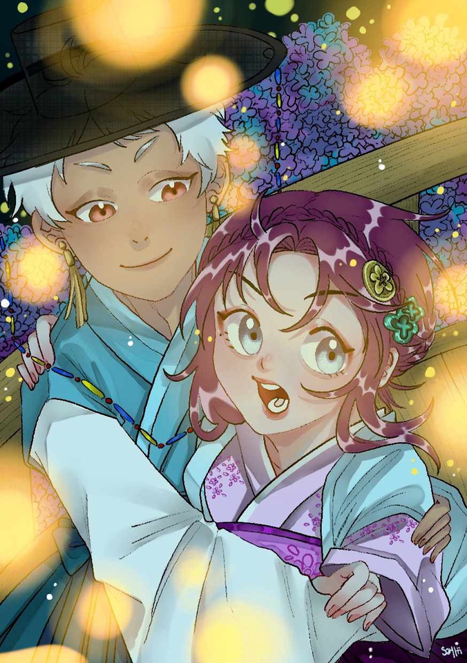 รับวาดการ์ตูนอนิเมะสไตล์จีนโบราณ คู่รักน่ารัก วาดรูปการ์ตูน