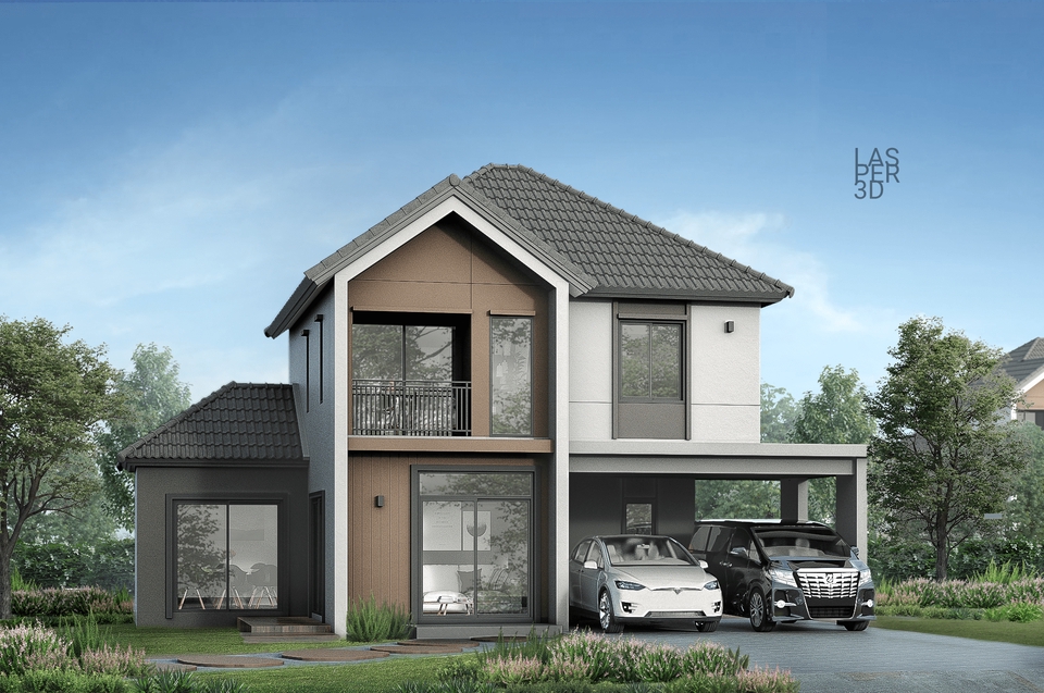 3D Perspective - รับเรนเดอร์ภาพ Presentation 3D Perspective งานภายนอก เพื่องานธุรกิจ - 16