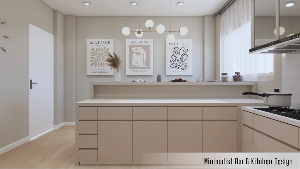 3D & Perspektif - Desain Interior & Furnitur (3D+Render+Gambar Kerja) Rumah Tinggal, Apartemen, Cafe dan Kantor - 3