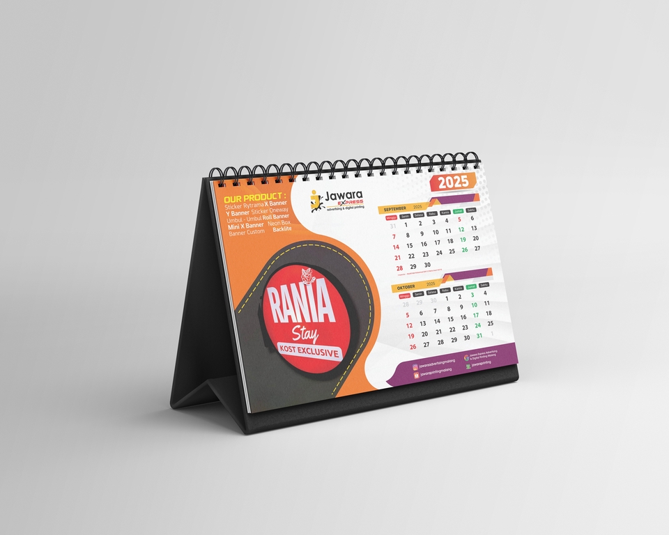 Desain Kalender Meja 2025 dengan Tema Rania Stay Jasa Desain Kalender Desain Kalender Desain Kalender Unik Desain Kalender Meja Cdr Harga Desain Kalender