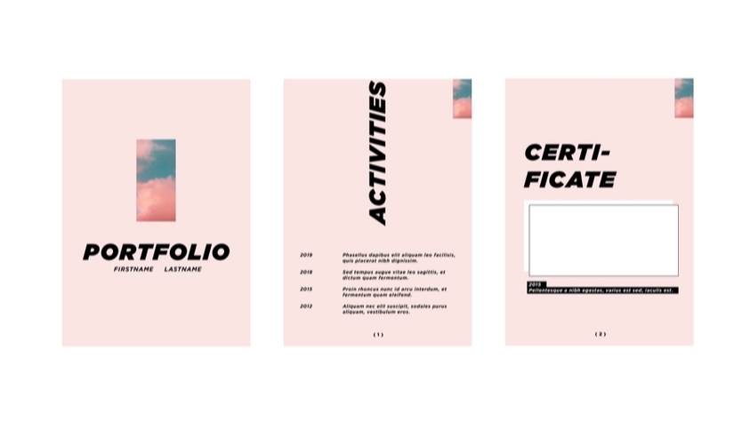 Portfolio & Resume - Minimal portfolio & Resume design รับงานด่วน 24 ชม. - 1