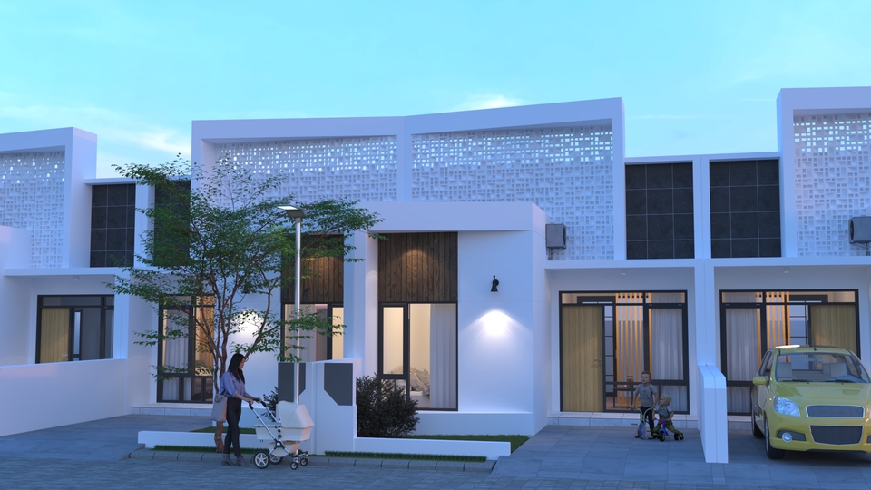 3D & Perspektif - Jasa Desain 3d Rendering Exterior dan Interior Rumah Tinggal, Kantor, Cafe, Tempat Ibadah, Apartemen - 8