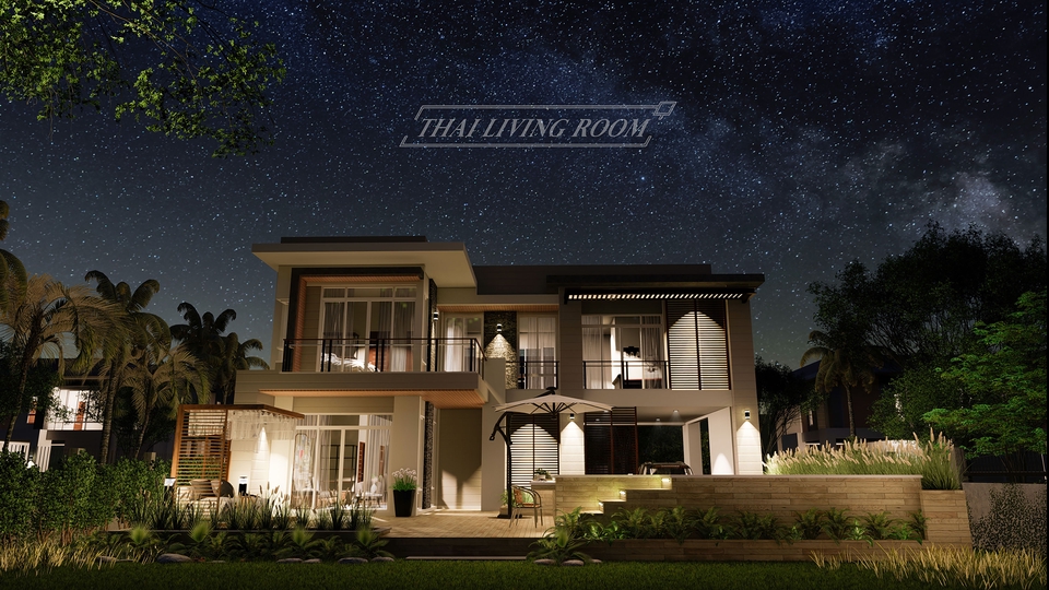 เขียนแบบวิศวกรรมและออกแบบโครงสร้าง - รับออกแบบอาคารพักอาศัย 2D - 3D Perspective Exterior & interior - 1