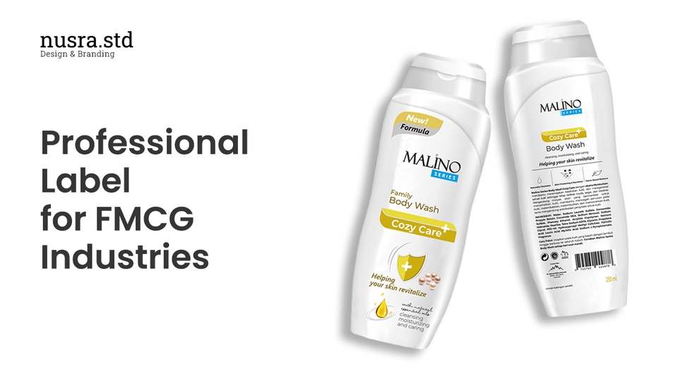 Desain Label Produk Kosmetik Malino - Jasa Desain Label Makanan