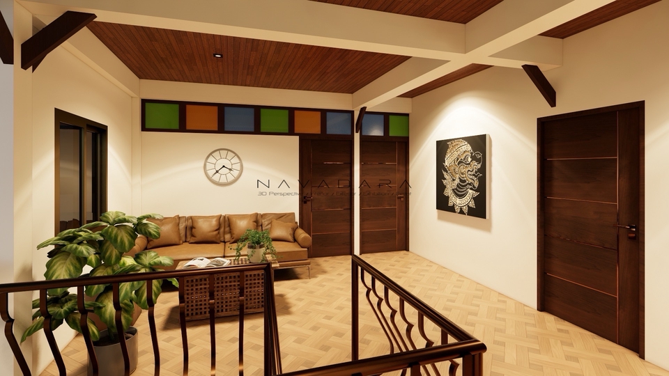 ออกแบบบ้าน3มิติ perspective มุมมองภายในบ้านสวยหรู รับเขียนแบบบ้าน3d ราคาถูก