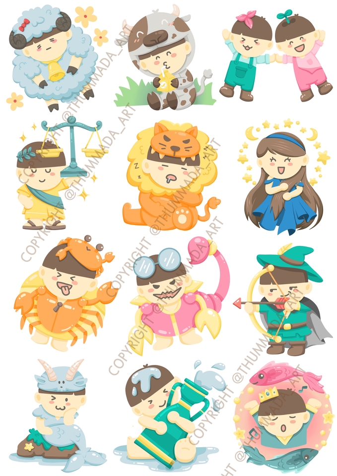 ออกแบบสติ๊กเกอร์ - ออกแบบ Sticker Dicut - 11