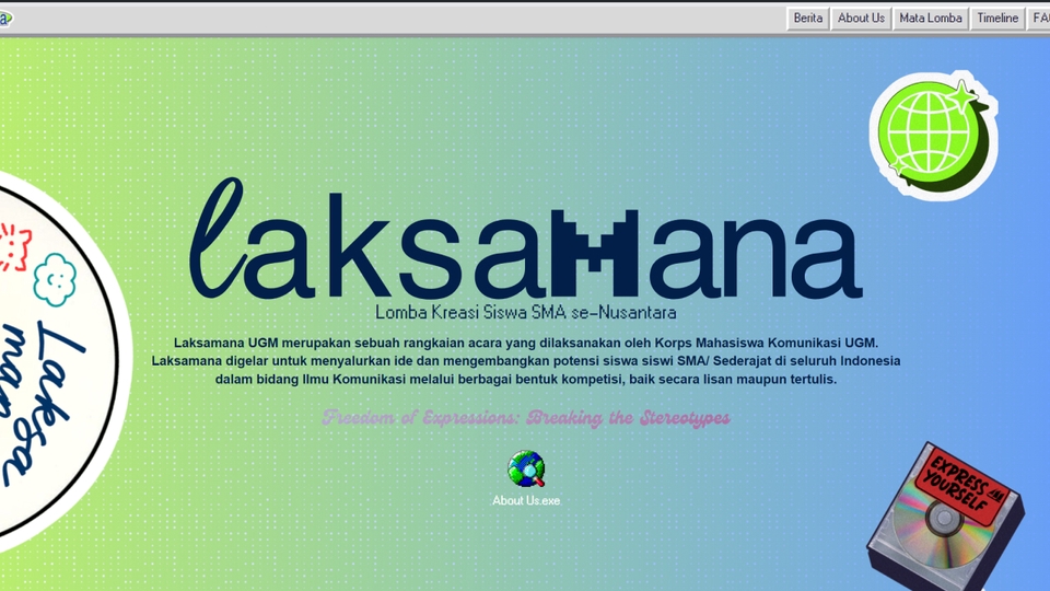 Laksamana UGM - Lomba Kreasi Siswa SMA se-Nusantara: Jasa pembuatan website, jasa website perusahaan, buat website, jasa web developer, harga pembuatan website.