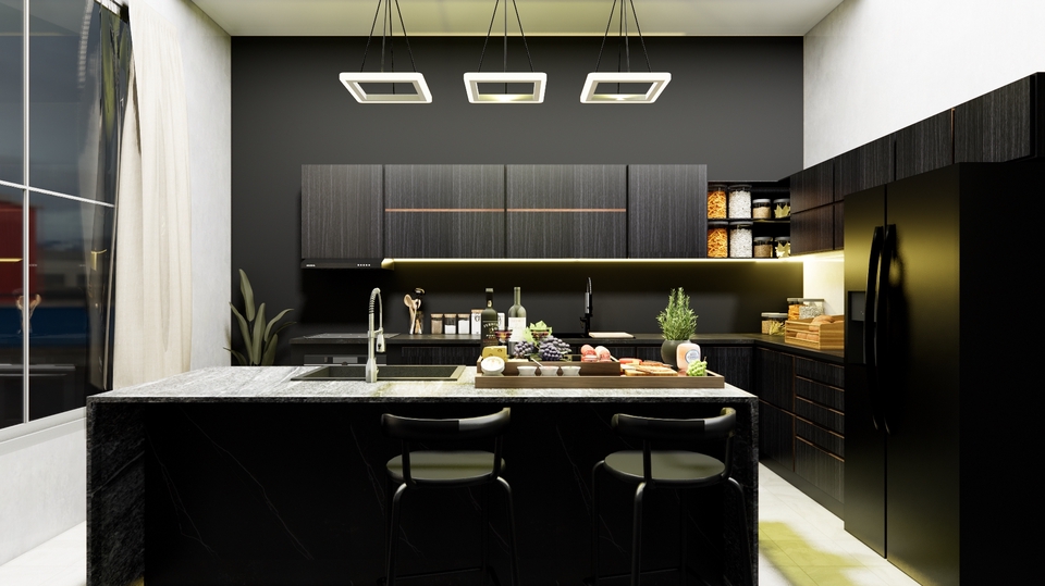 Desain 3D Rendering Interior