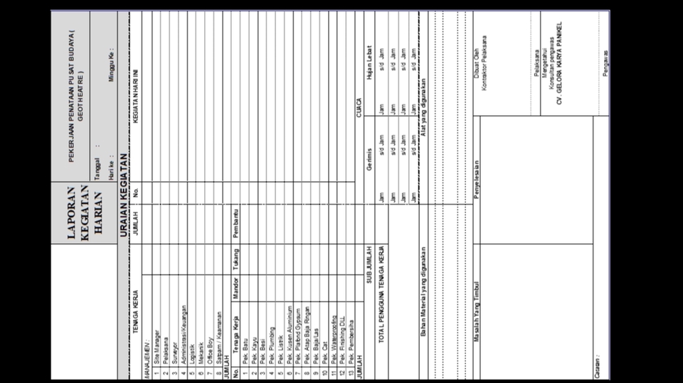 Pengetikan Umum - Pembuatan Laporan Proyek/Konstruksi (Konsultan/Kontraktor), Data Entry, Pengetikan Umum - 4