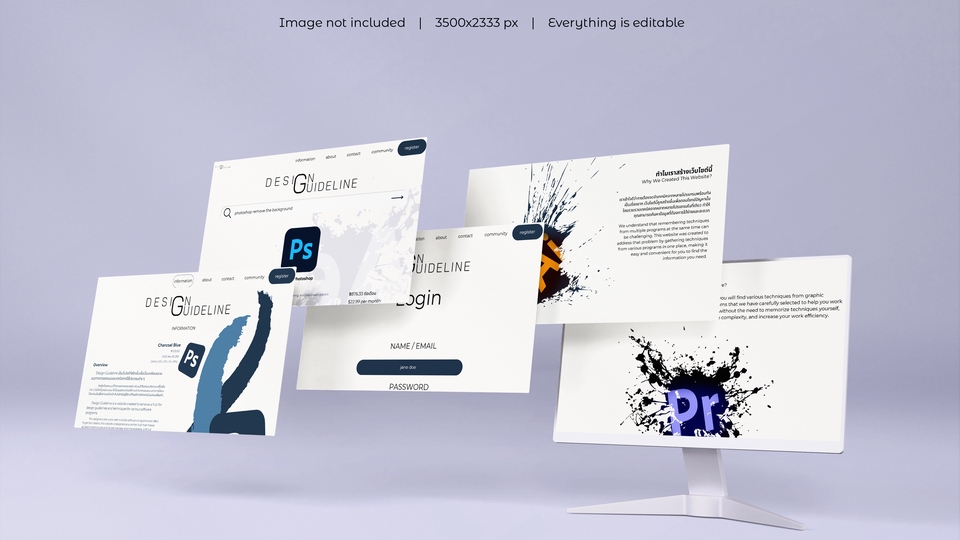 รับออกแบบ UI UX ออกแบบเว็บไซต์ ออกแบบ application สำหรับ website