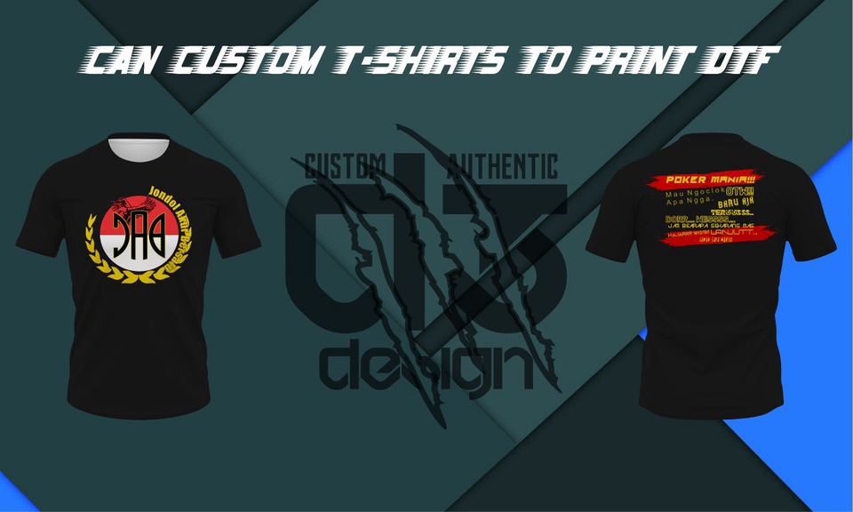 Desain Kaos & Motif - DESAIN JERSEY PRINTING DAN SABLON KAOS DTF/PLASTISOL PECAH WARNA - 7