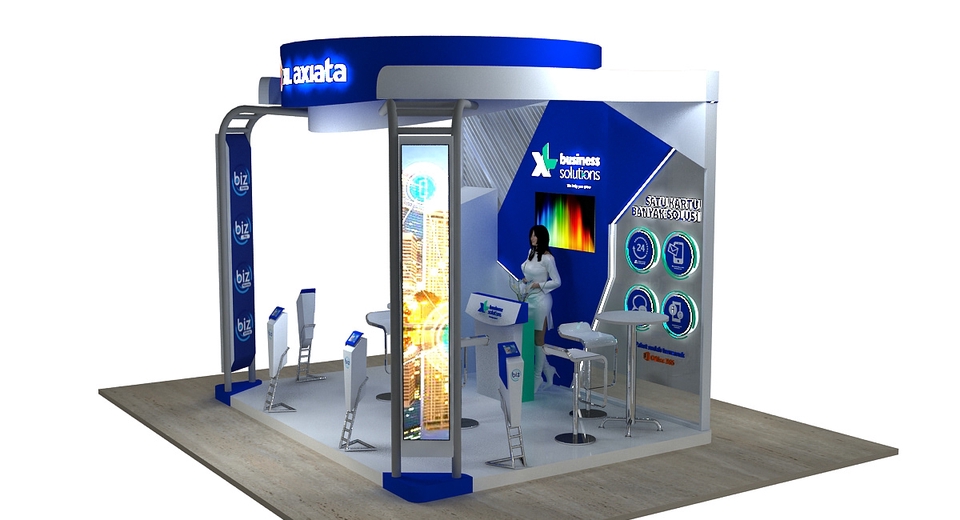 3D & Perspektif - 3d desain booth Pameran - 21