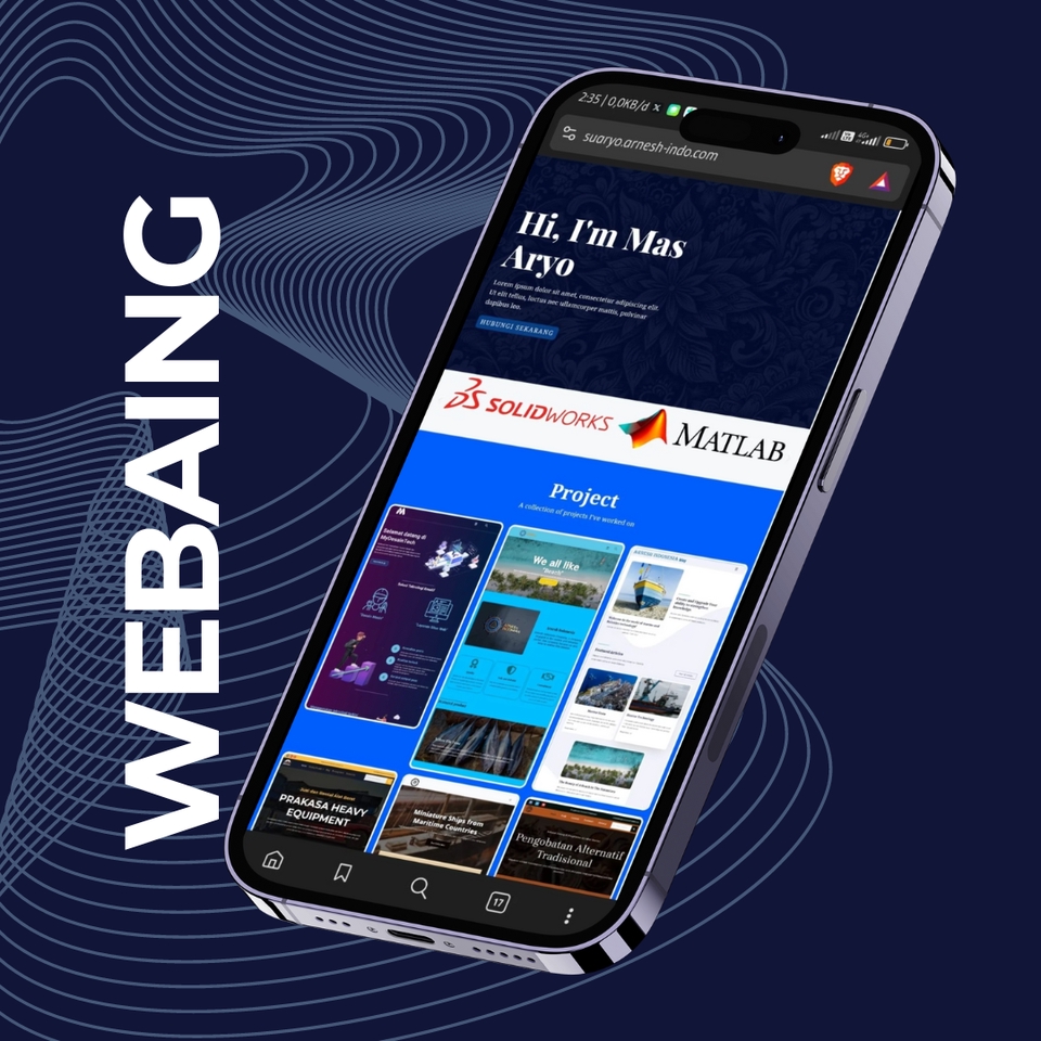 Jasa pembuatan website profesional dan website development dengan desain modern dan responsive.