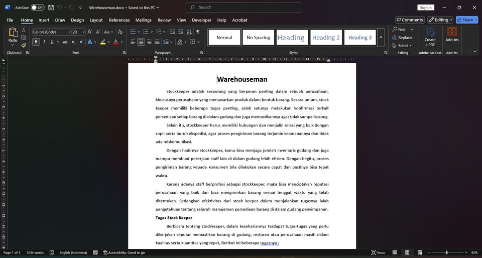 Pengetikan Umum - Terima jasa ketik menggunakan Microsoft Word - 3
