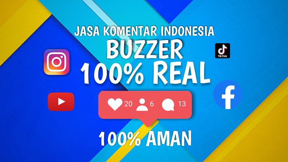 Jasa Buzzer Social Media IG, Facebook, Tiktok, maupun Twitter - JASA BUZZER KOMENTAR (Instagram/Tiktok/Youtube/X/Threads)