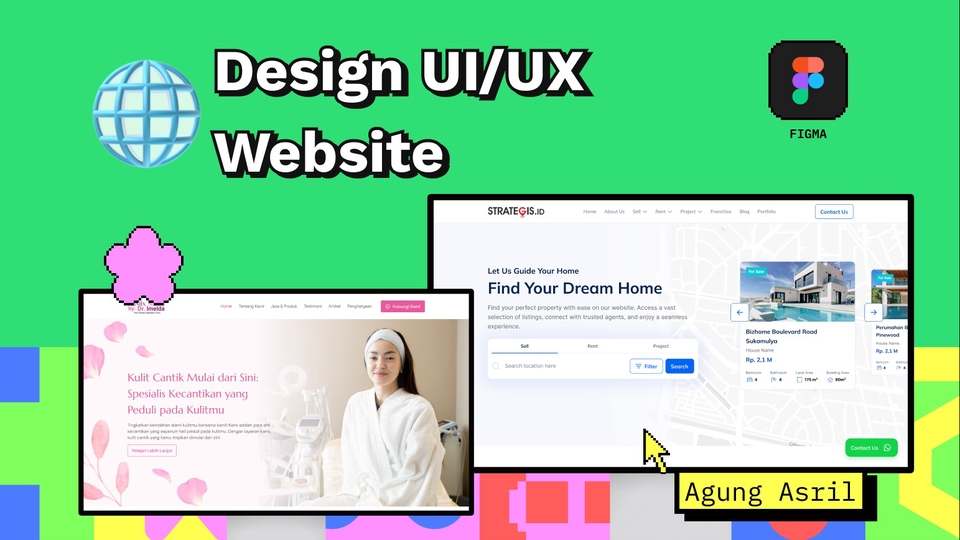 UI & UX Design - Web Design Company Profile, Landing Page (UI/UX) - 1