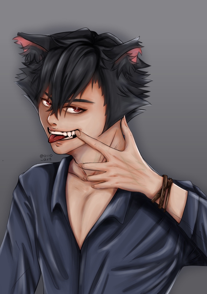 วาดแฟนอาร์ต - ภาพแฟนอาร์ต OC anime - 8