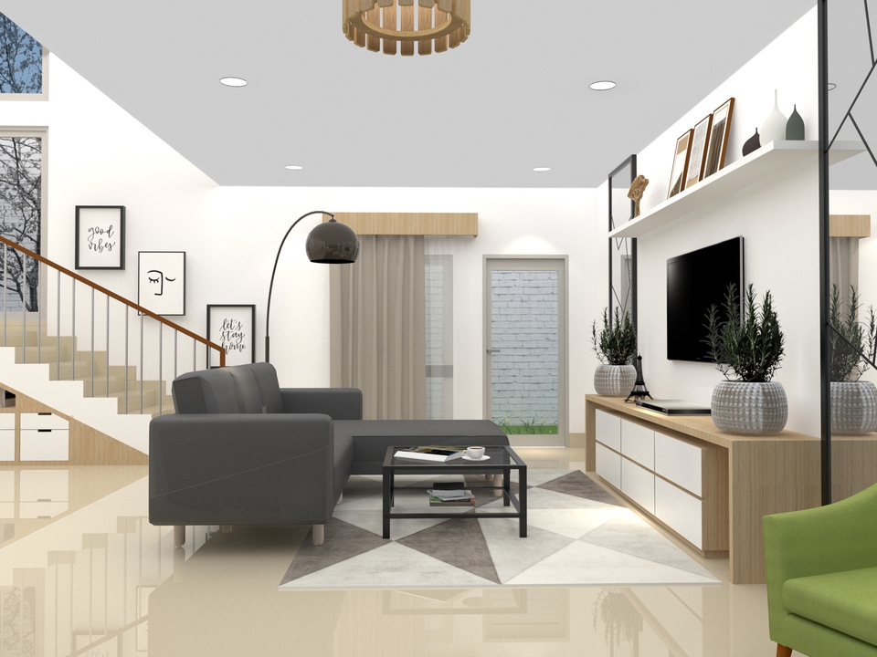 3D & Perspektif - DESIGN INTERIOR RUANGAN + RENDERING - 2