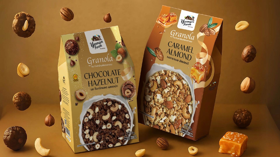 ออกแบบแพคเกจจิ้ง granola ขนมธัญพืช รับออกแบบบรรจุภัณฑ์อาหาร แพคเกจจิ้งสวย ออกแบบฉลากสินค้า ออกแบบกล่องขนม ออกแบบถุงขนม ออกแบบบรรจุภัณฑ์ ออกแบบแพคเกจจิ้ง ราคาถูก ออกแบบ packaging design รับออกแบบบรรจุภัณฑ์อาหาร