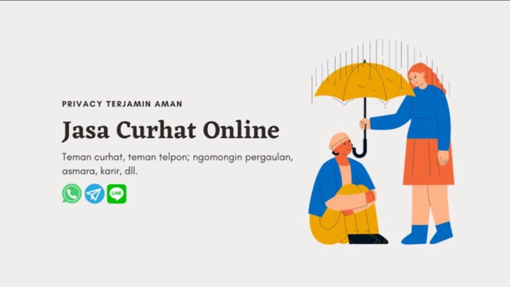 Jasa Curhat Online: Teman Curhat Online, Curhat Whatsapp, Teman Ngobrol Online, Layanan Pendengar Curhat. Temukan Teman Curhat Online di sini.