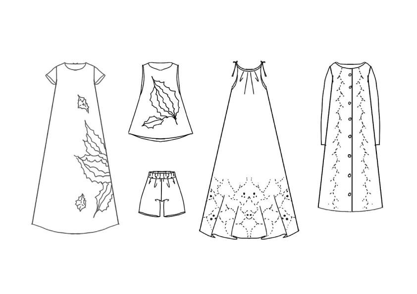 รับออกแบบเสื้อผ้าแฟชั่น เสื้อผ้าผู้หญิง ชุดเดรส ชุดราตรี ออกแบบชุด ออกแบบเสื้อผ้า