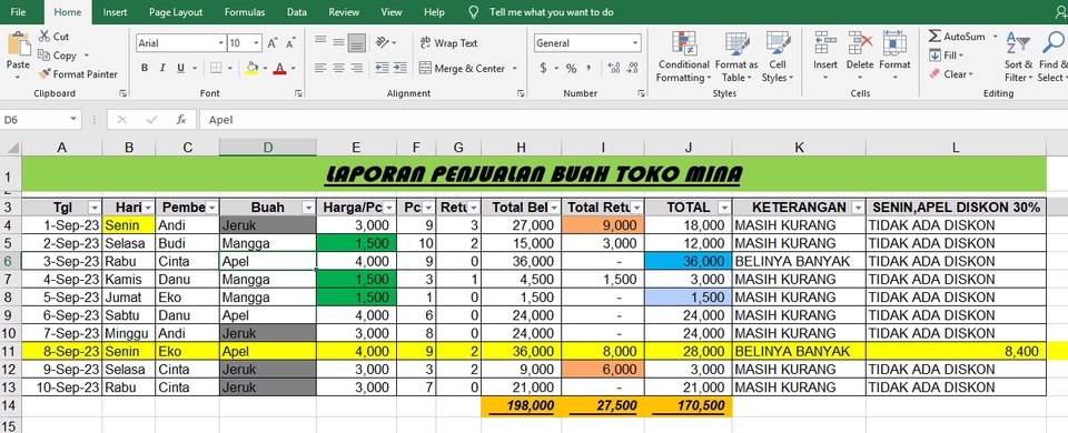 Akuntansi dan Keuangan - JASA PEMBUATAN/KONSULTASI LAPORAN KEUANGAN PERUSAHAAN/INDIVIDU, MENGOLAH/MERAPIKAN DATA MS EXCEL - 5