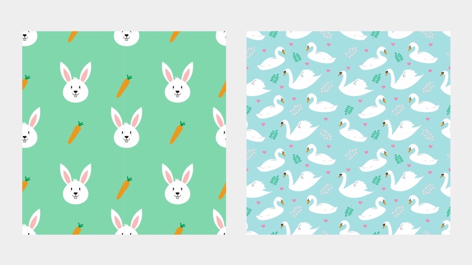 Gambar dan Ilustrasi - Seamless Pattern Flat Design Style (Gambar/Pola Berulang) - 4