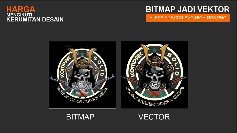 Gambar dan Ilustrasi - DESAIN VEKTOR ART / GAMBAR ULANG / TRACING - 22