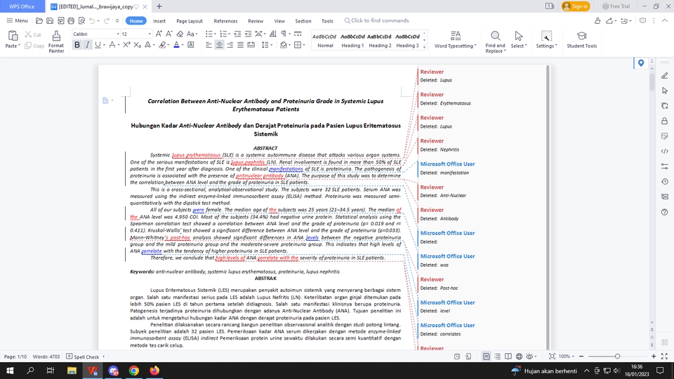 Jasa proofreading skripsi dan editing jurnal dengan turnitin, harga jasa proofreading jurnal dan tesis Bahasa Indonesia