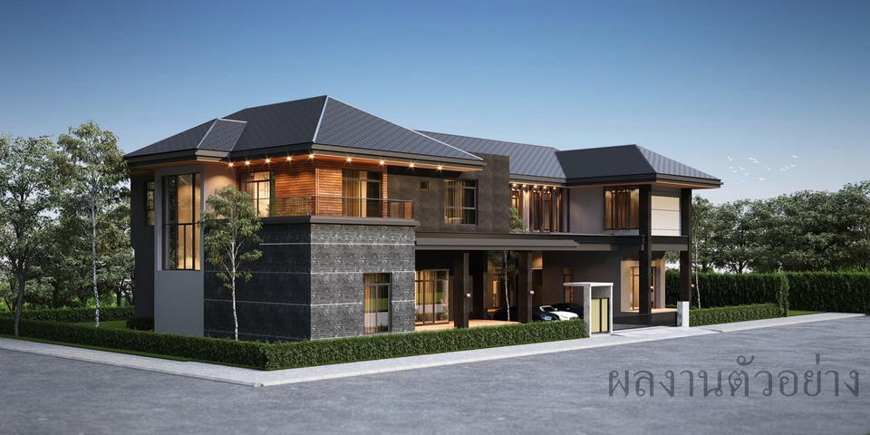 3D Perspective - รับทำและออกแบบ 3D Perspective Exterior - 20