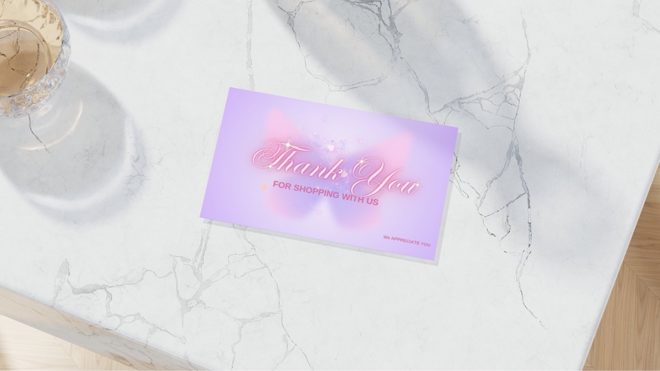ออกแบบการ์ดขอบคุณลูกค้า ออกแบบการ์ดสวยๆ  ขอบคุณลูกค้า  การ์ดขอบคุณ  งานพิมพ์  บริการออกแบบ  รับออกแบบการ์ด