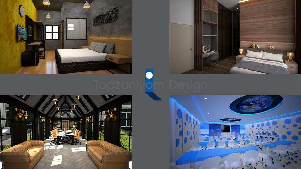 รับออกแบบ 3D Perspective ร้านค้า บูธ งานตกแต่งภายใน