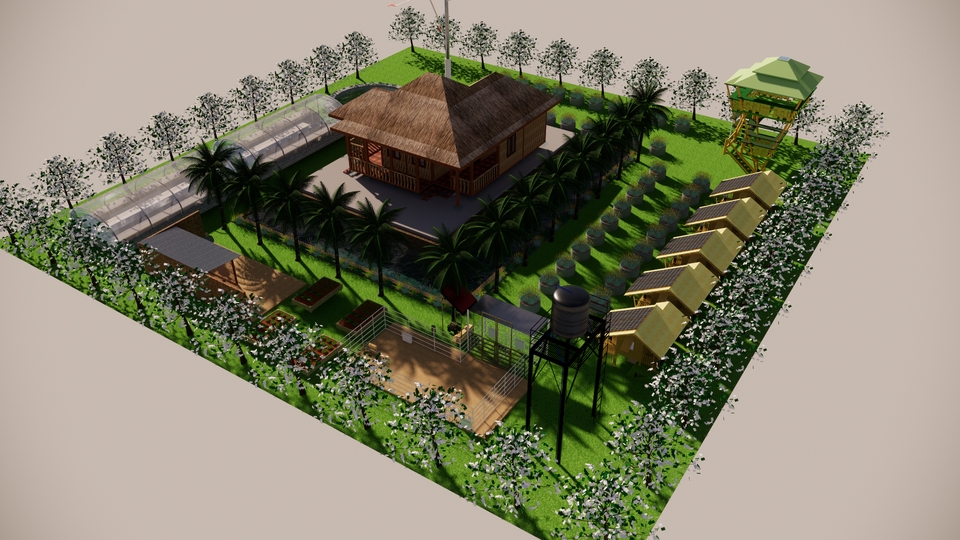 ออกแบบตกแต่งภายในและภายนอก - ออกแบบบ้านสวนเกษตร // ทำแบบก่อสร้าง BIM , As-built , BOQ - 19