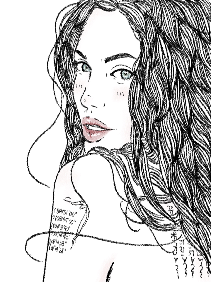 รับวาดภาพเหมือน การ์ตูน ผู้หญิงสวย วาดภาพเหมือน รับวาดรูปคน