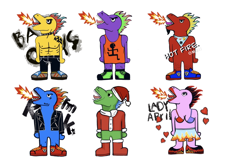 ออกแบบตัวการ์ตูนสไตล์ญี่ปุ่นไฟแรง คาแรคเตอร์ดิจิทัลน่ารัก