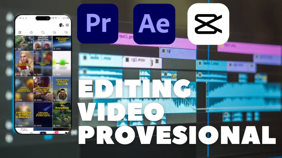 Video Editing - JASA EDITING VIDEO YT SHORTS, TIK TOK, DAN REELS - 1