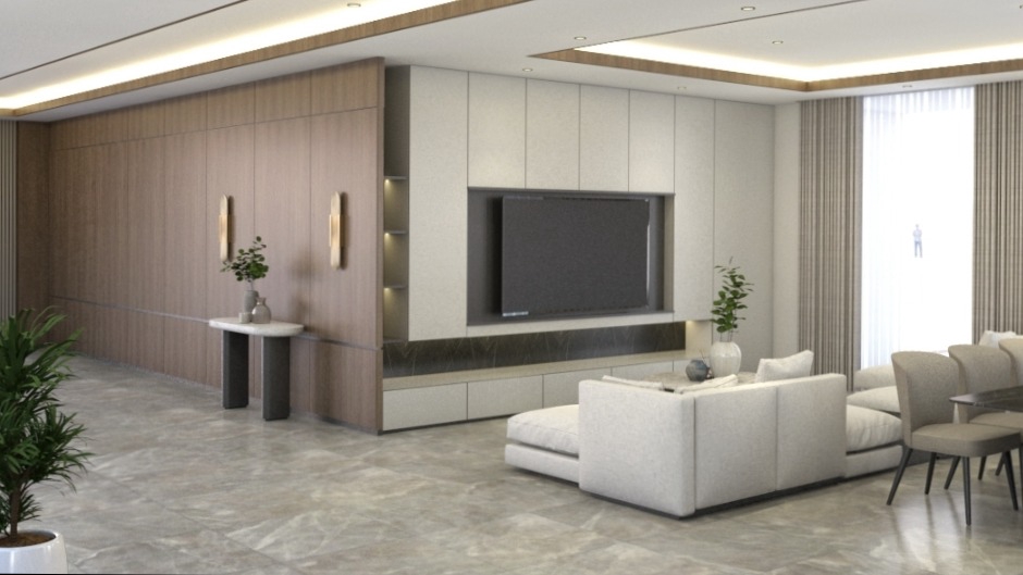 Interior Design Plan & Render