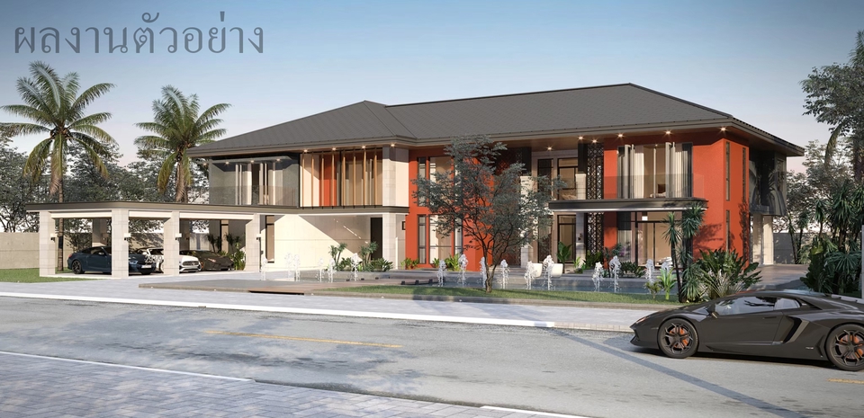 3D Perspective - รับทำและออกแบบ 3D Perspective Exterior - 21