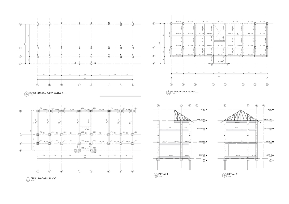 CAD Drawing - Jasa Gambar Kerja BIM - DED (ARS, STR, MEP) dengan REVIT - 25