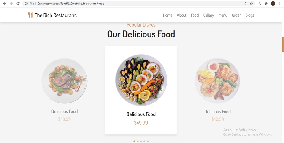 UI & UX Design - Website-Based Restaurant Application UI/UX Design - 4