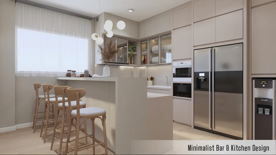 3D & Perspektif - Desain Interior & Furnitur (3D+Render+Gambar Kerja) Rumah Tinggal, Apartemen, Cafe dan Kantor - 4