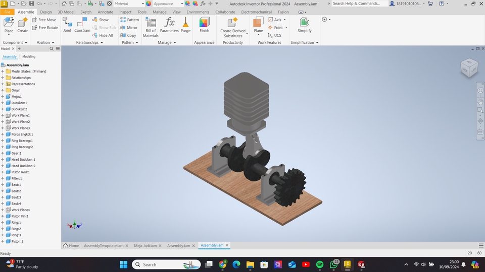 Jasa drafter autocad freelance untuk desain mesin dan gear dengan detail yang presisi.